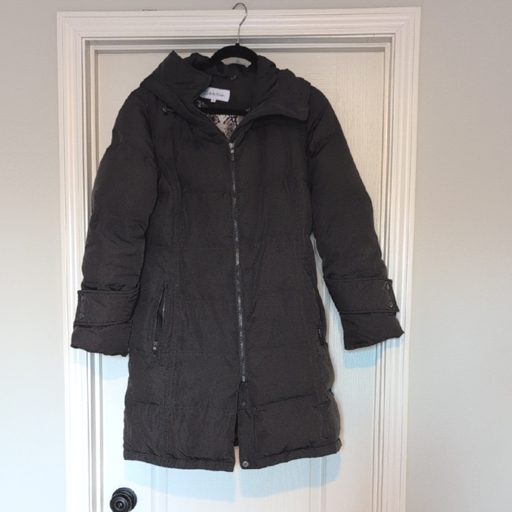 Calvin Klein Black Puffer Coat